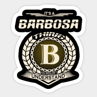 Barbosa Sticker